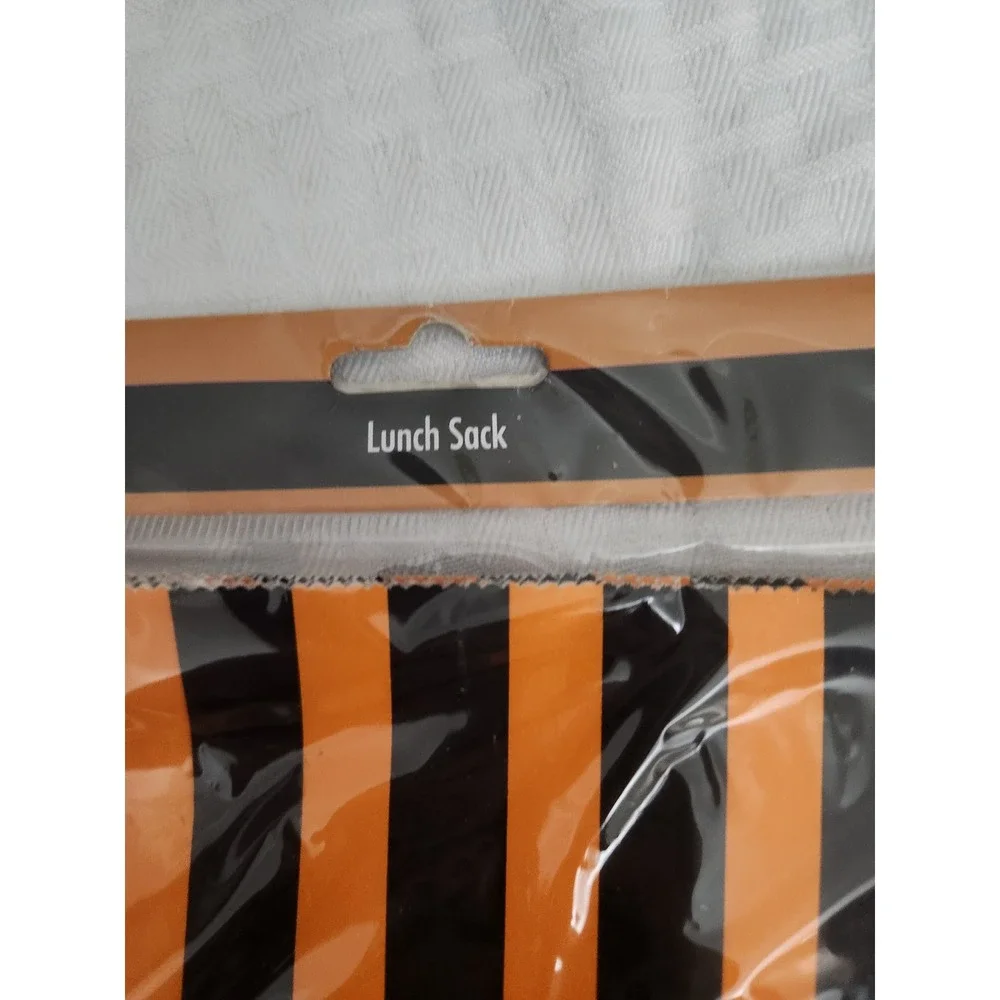 Seasonal Collection Halloween Lunch Sacks 6pk Hocus Pocus Orange Black Stripes